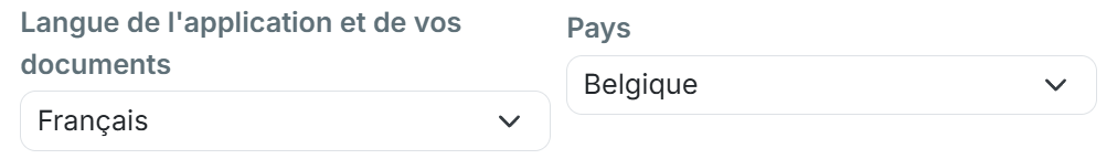 Étape 1 — Réglez le pays de votre commerce