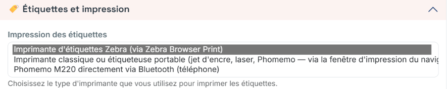 Étape 5 — Choisissez votre imprimante