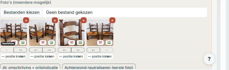 Stap 3 — Zorg voor minstens één foto