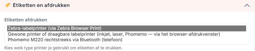 Stap 5 — Kies je printer